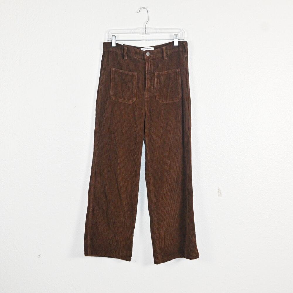 Reformation Alyssa High Rise Wide Leg Corduroy Pants Brown sz 29 - Picture 6 of 10